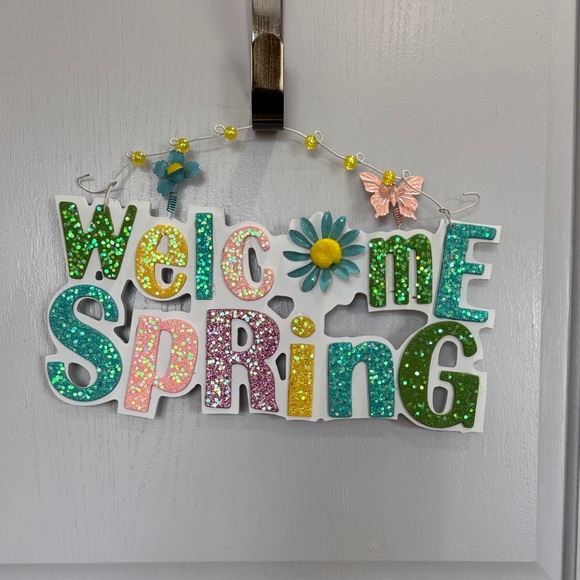 Colorful 'Welcome Spring' Wall Decor - Picture 1 of 1